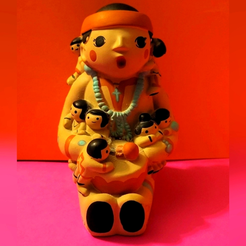Cleo Teissedre Storyteller Figurine 1995 Signed